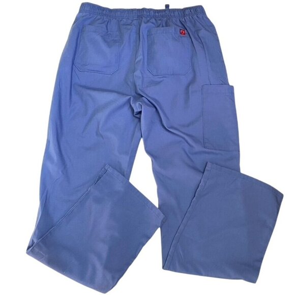Red Panda Maevn 9726 Full Elastic Cargo Scrub Pants Ceil Blue Healthcare Size M - Picture 4 of 8